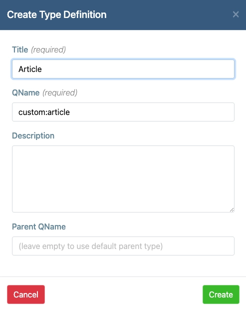Create a Definition
